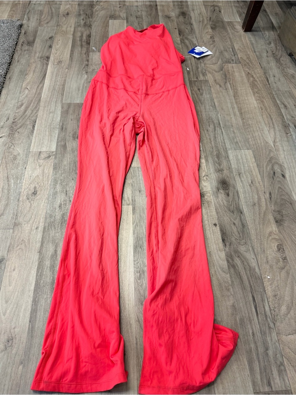 NWT JoyLab Racerback Flare Jumpsuit Cambo Coral Size Large - Picture 4 of 13